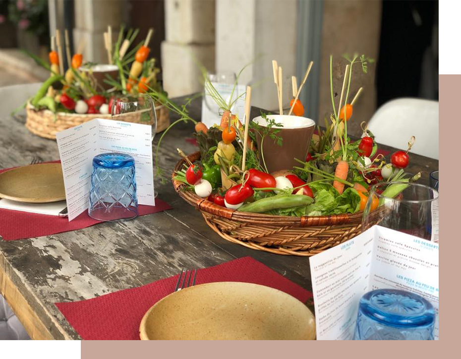 Le restaurant - La Grange - Tourrettes-sur-Loup - restaurant COURSEGOULES